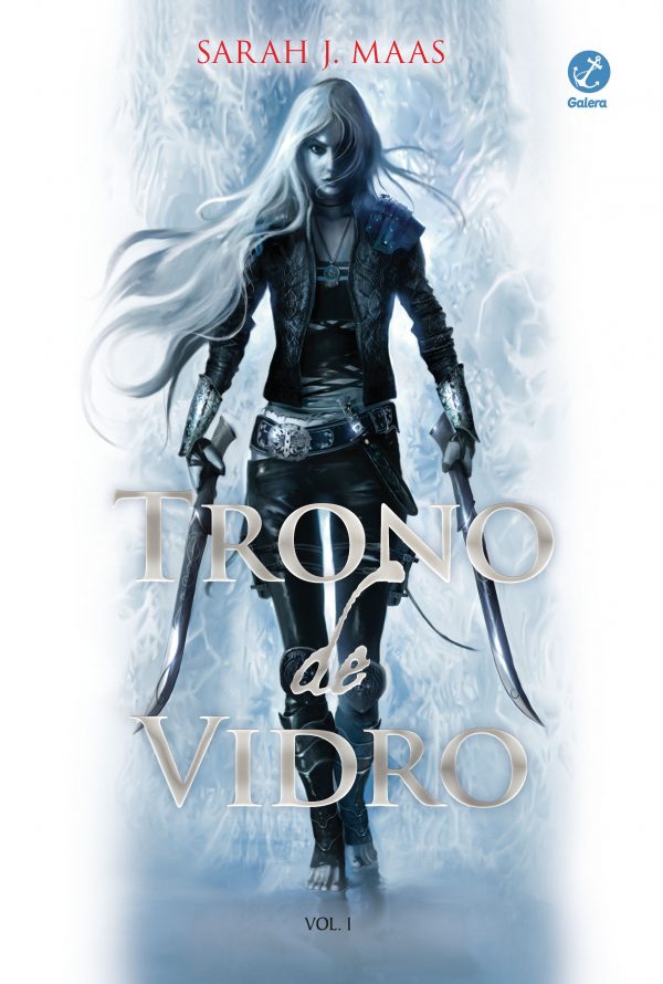 Capa do livro Trono de vidro. Imagem ilustrativa texto editoras distribuídas.