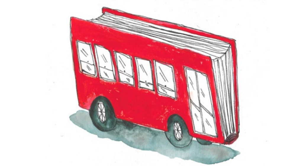 Ônibus livro.