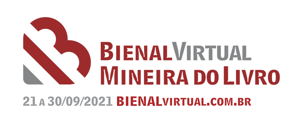 Logo Bienal Virtual Mineira do Livro.