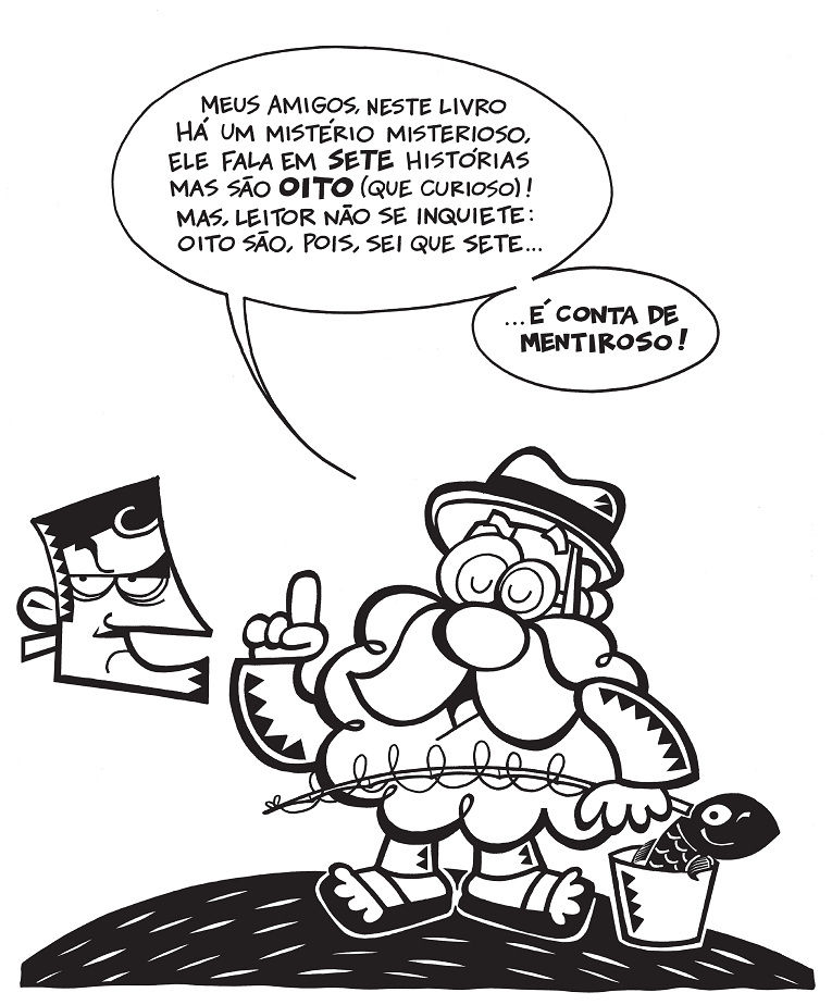 Sete Histórias de Pescaria do Seu Vivinho, página 31. Imagem ilustrativa texto João Marcos.